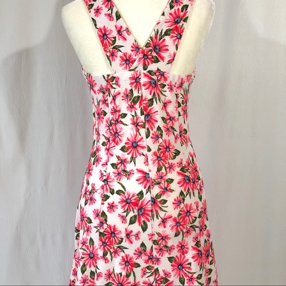 Route 3 Pink Floral Sleeveless Fit & Flare Dress - Picture 7 of 8
